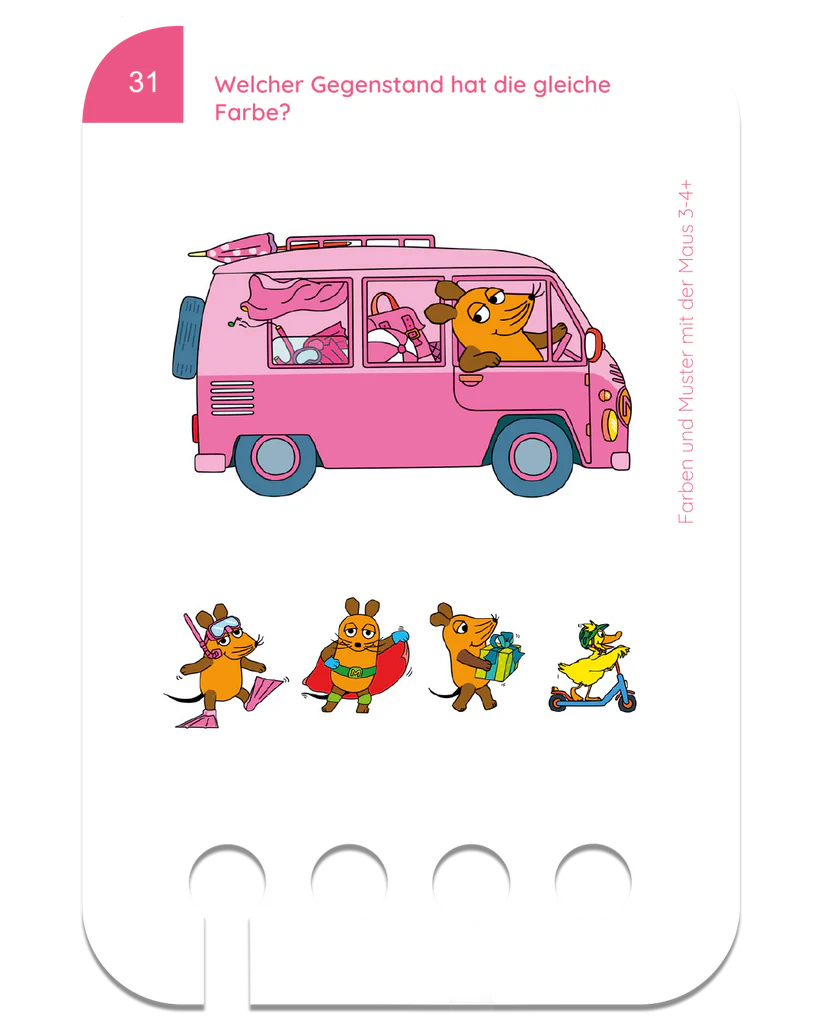 Farben & Muster mit der Maus 3-4J.