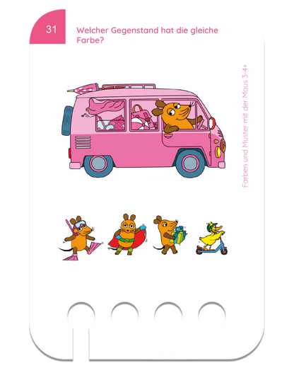 Farben & Muster mit der Maus 3-4J.