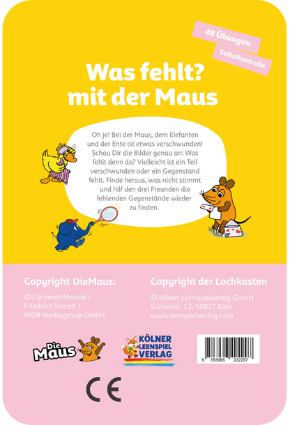 Was fehlt? mit der Maus 3-4J.