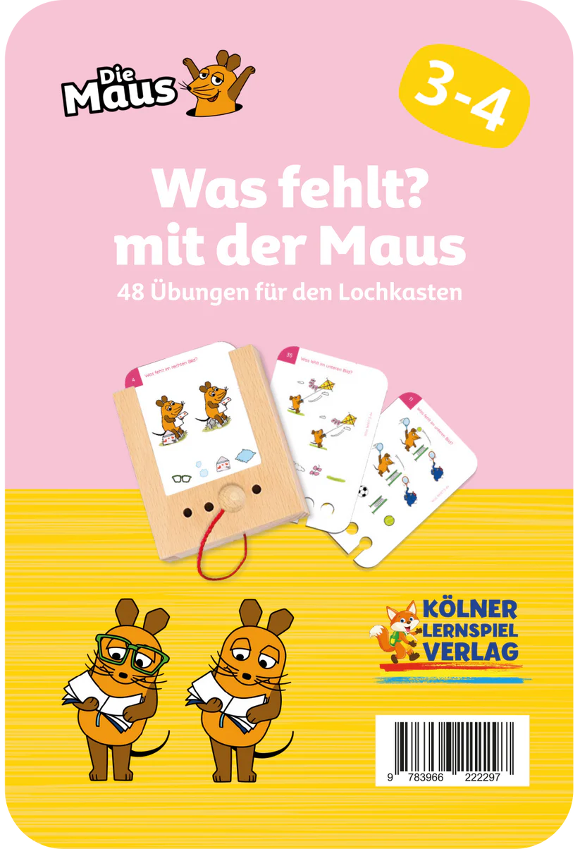 Was fehlt? mit der Maus 3-4J.