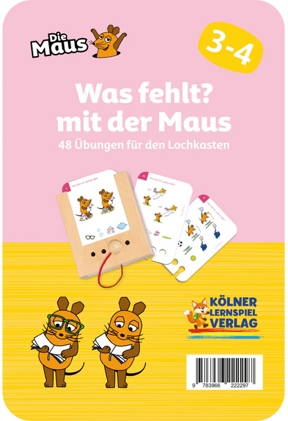 Was fehlt? mit der Maus 3-4J.