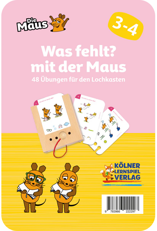 Was fehlt? mit der Maus 3-4J.