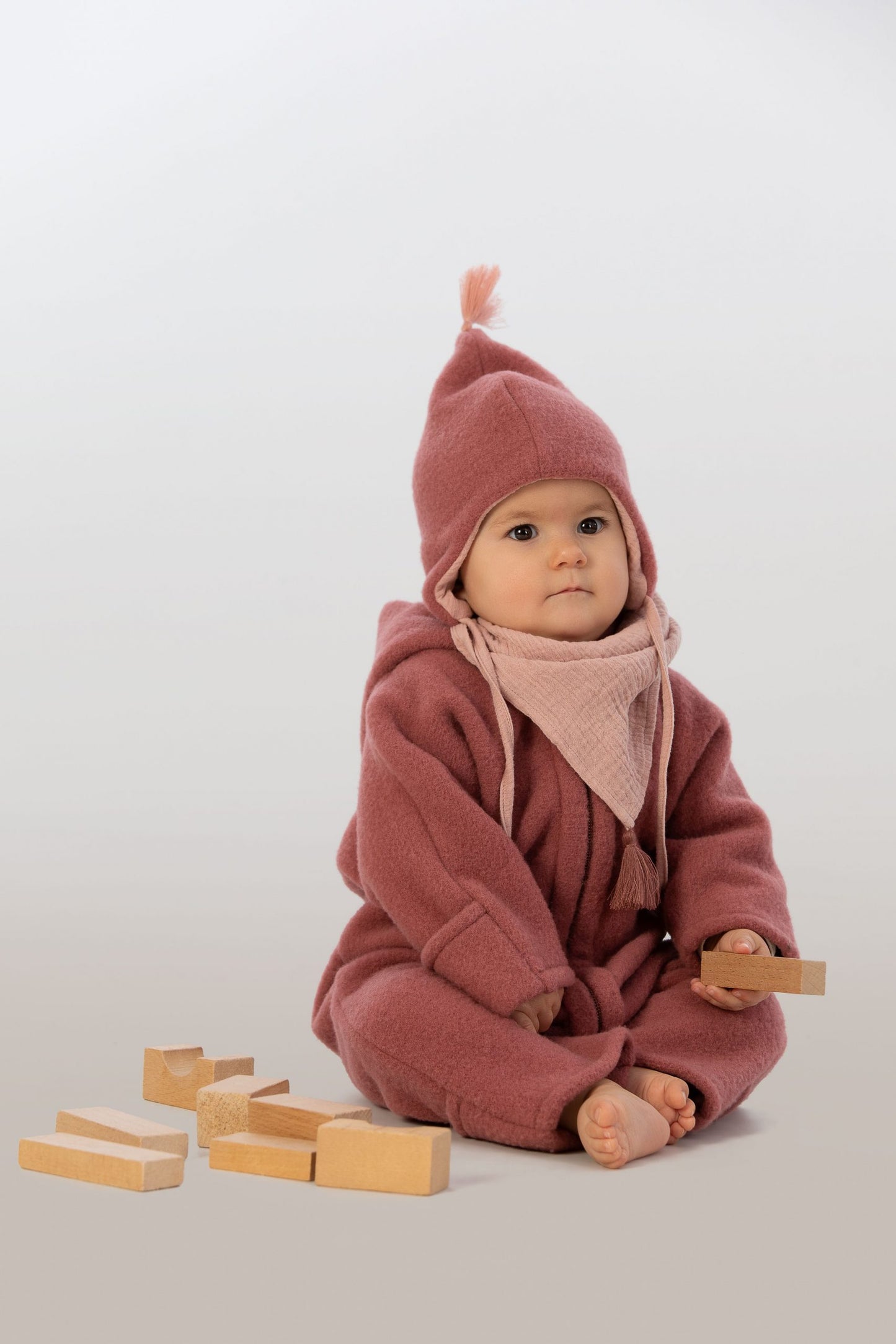 Wollfleece Mütze Frosty Blue - von KitzHeimat