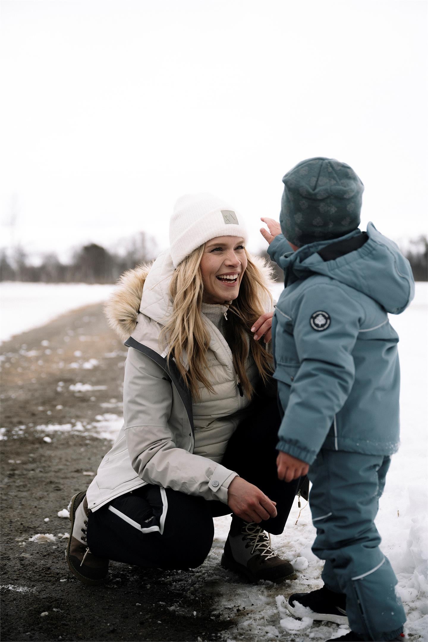 Timotei Beanie Mütze Grau Blau - von Gullkorn