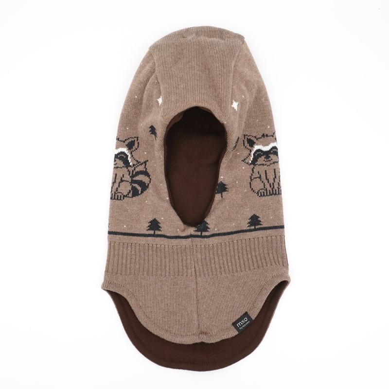 Schlupfmütze Boys Waschbär braunmeliert - maximo