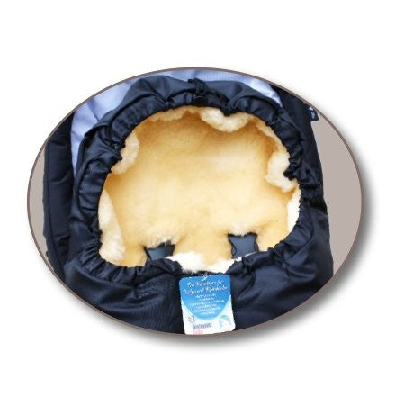 Lammfellfußsack schwarz - von Heitmann