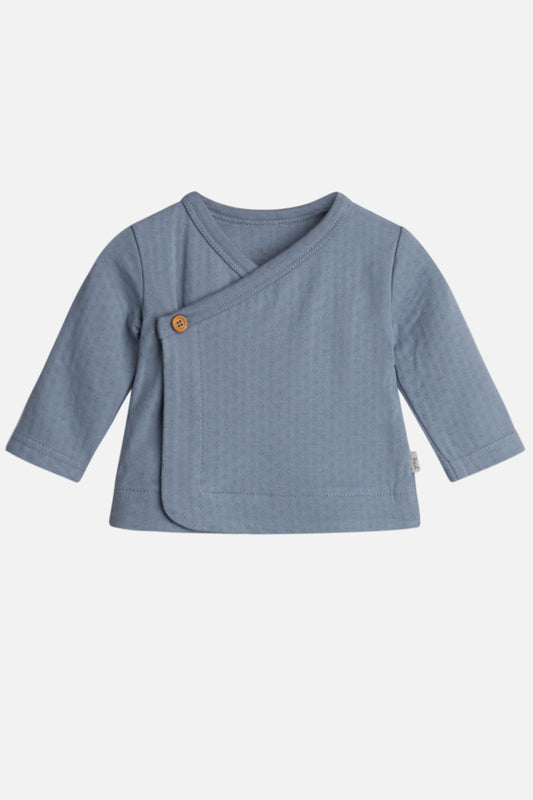 Wickel Cardigan Chi Blue flint - von Hust & Claire