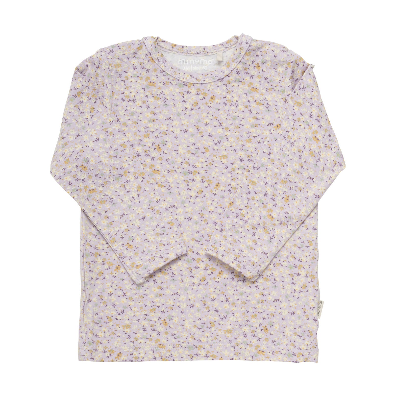 T-Shirt Bamboo misty lilac Blümchen - von minymo