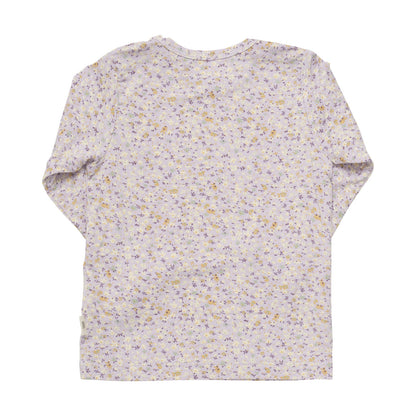T-Shirt Bamboo misty lilac Blümchen - von minymo