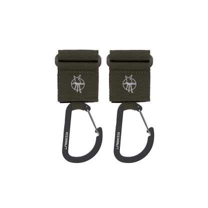 Kinderwagenhaken Karabiner Olive - von Lässig