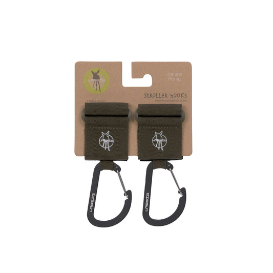 Kinderwagenhaken Karabiner Olive - von Lässig