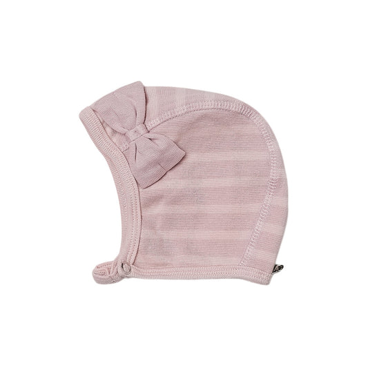 Babyhäubchen rose gestreift 0281 - von Racing Kids
