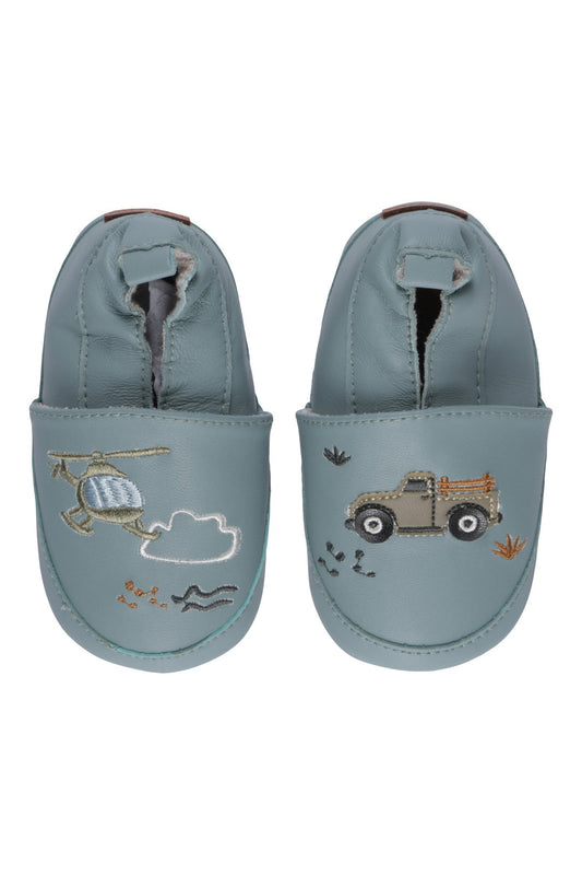 Baby Lederpuschen - Traktor - von Melton