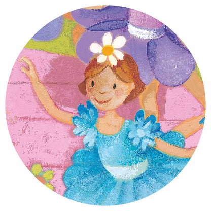 Puzzle Ballerina mit Blumen - von Djeco