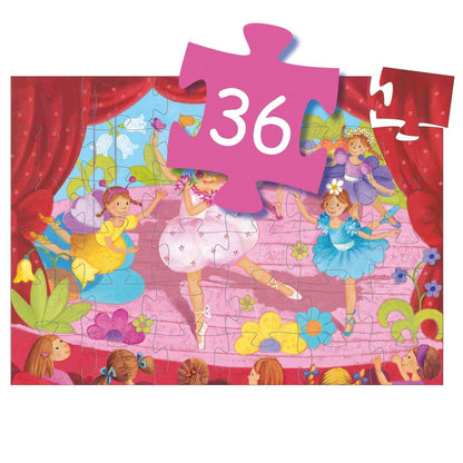 Puzzle Ballerina mit Blumen - von Djeco