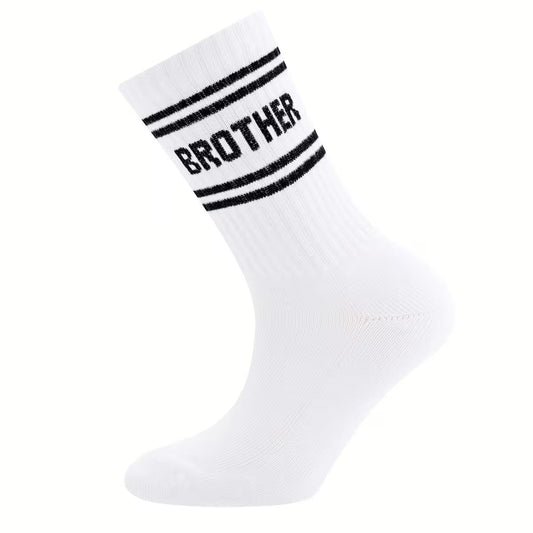 Trend Socke Brother weiß