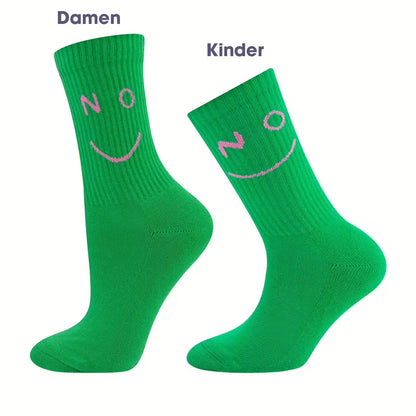 Tennis Socke Neon Smile irish green