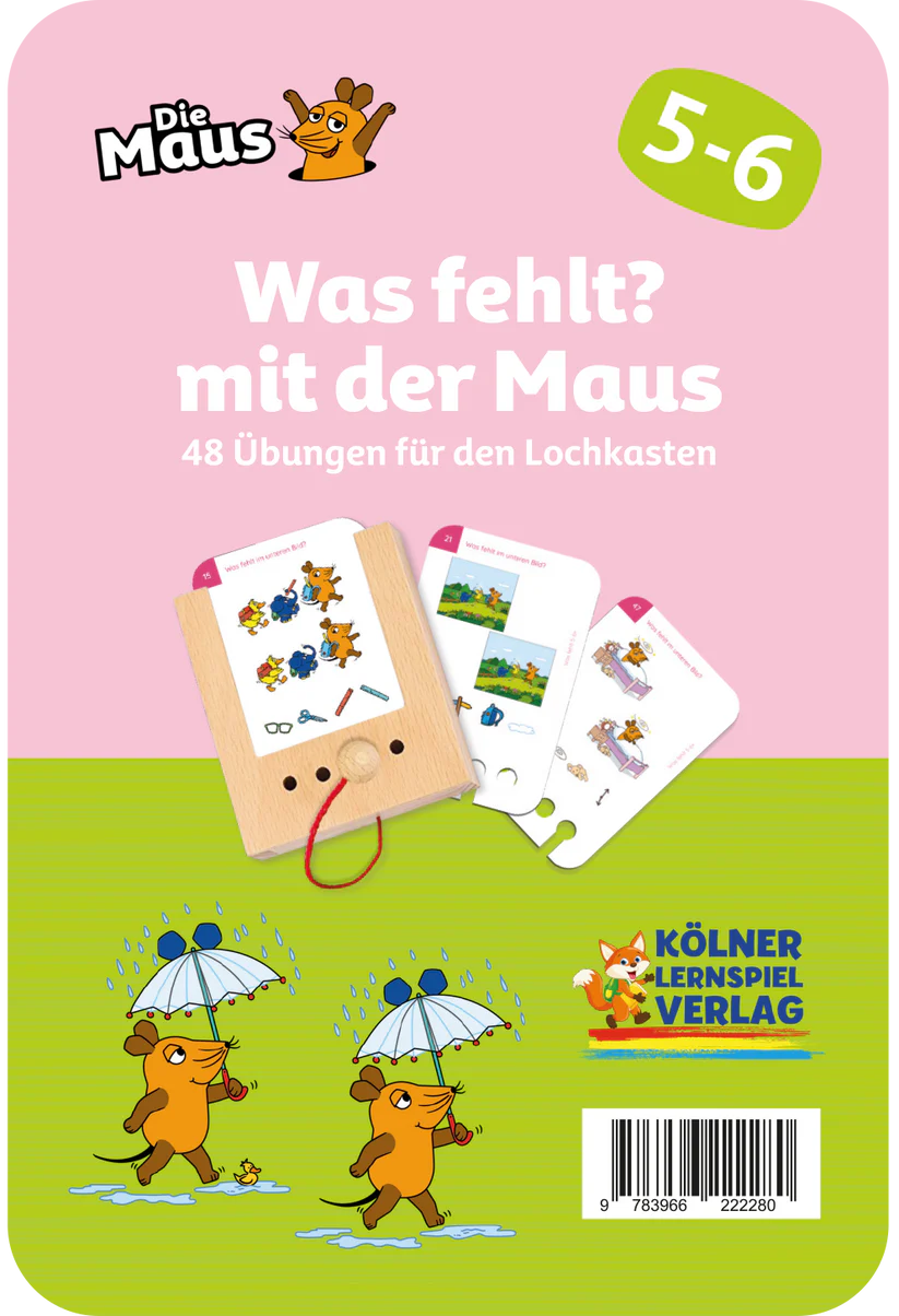 Was fehlt? mit der Maus 5-6J.