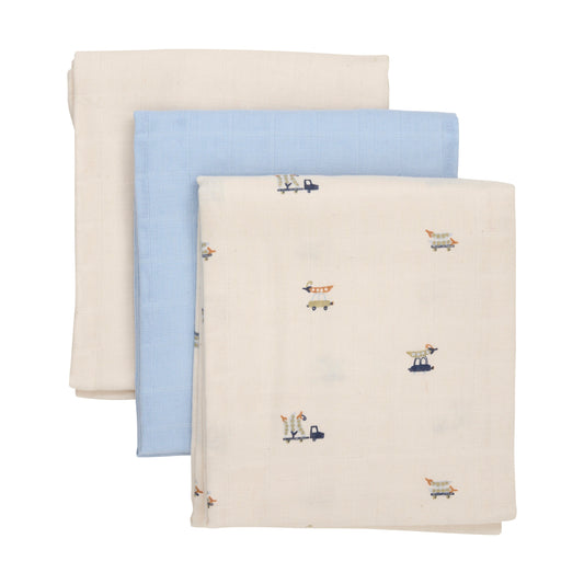 Mullwindeln 3er Pack 70x70 Celestial Blue 734 von PIPPI
