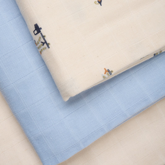 Mullwindeln 3er Pack 70x70 Celestial Blue 734 von PIPPI