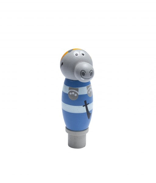 Steckfigur Piraten Nilpferd - von AHS