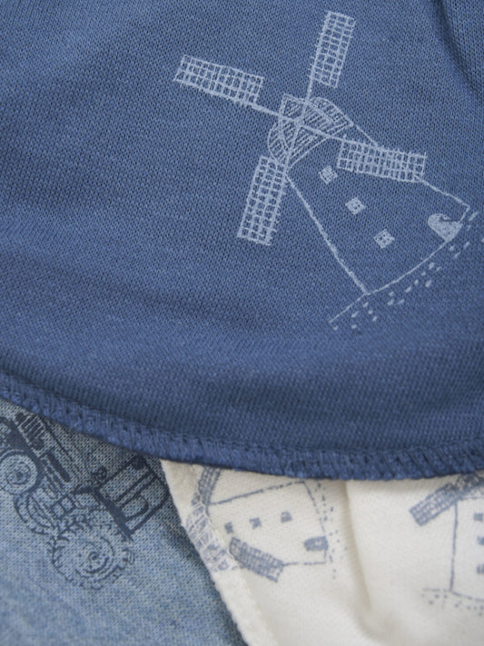 3er Set Sabberlatz - Dark Denim 746 Windmühle - von Pippi