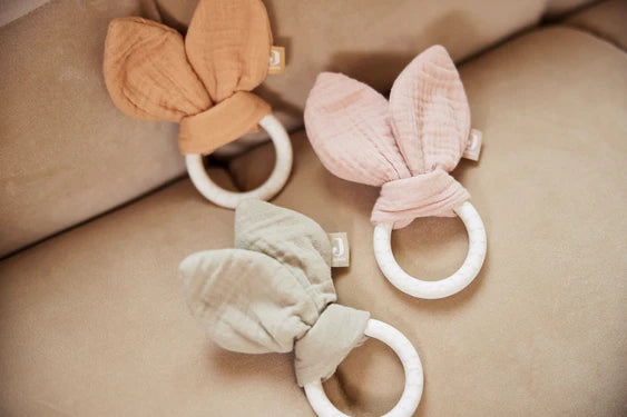 Beißring Silikon Bunny Olive - jollein