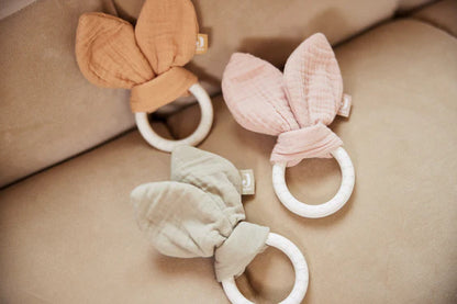 Beißring Silikon Bunny Olive - jollein