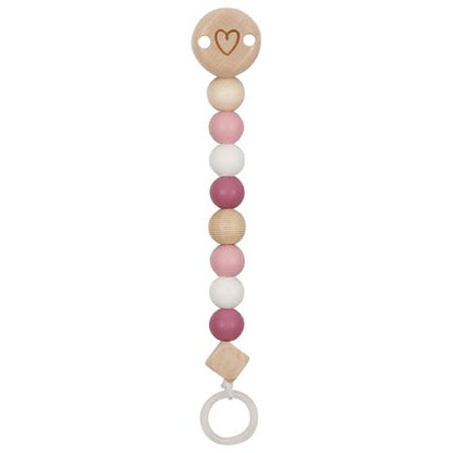 Schnullerkette Herz Pink - von goki
