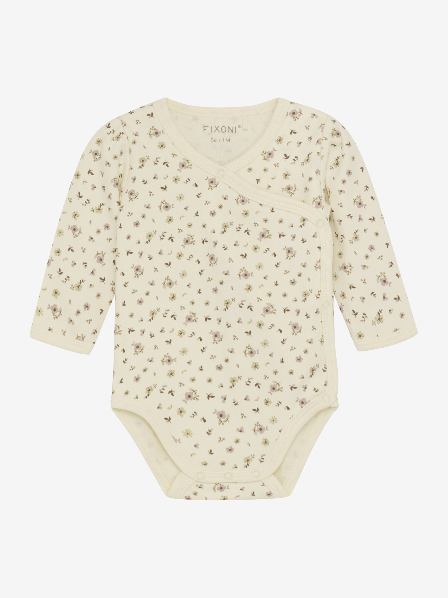 Wickelbody Langarm Blümchen