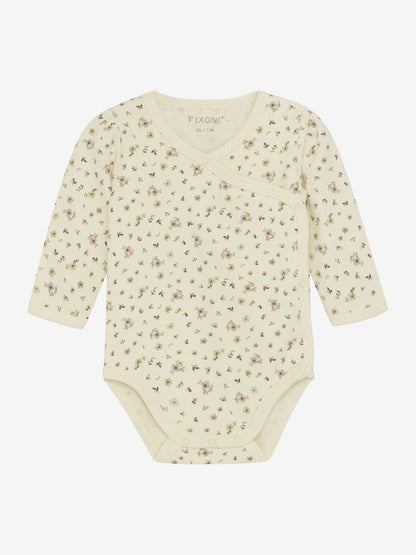 Wickelbody Langarm Blümchen