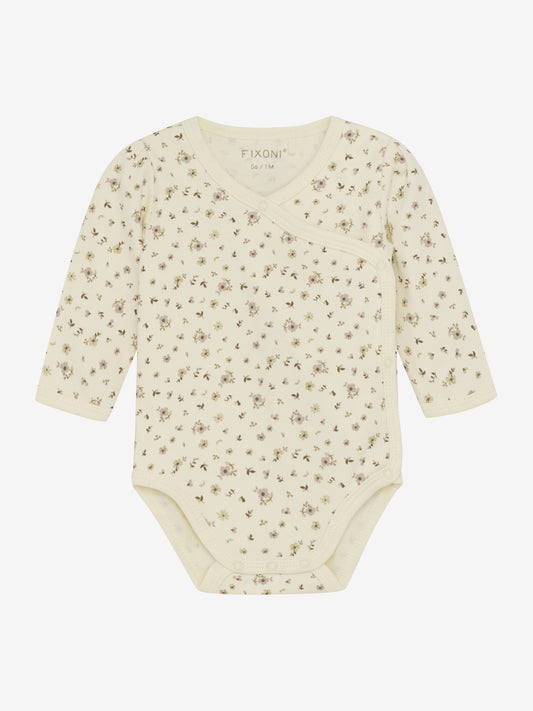 Wickelbody Langarm Blümchen