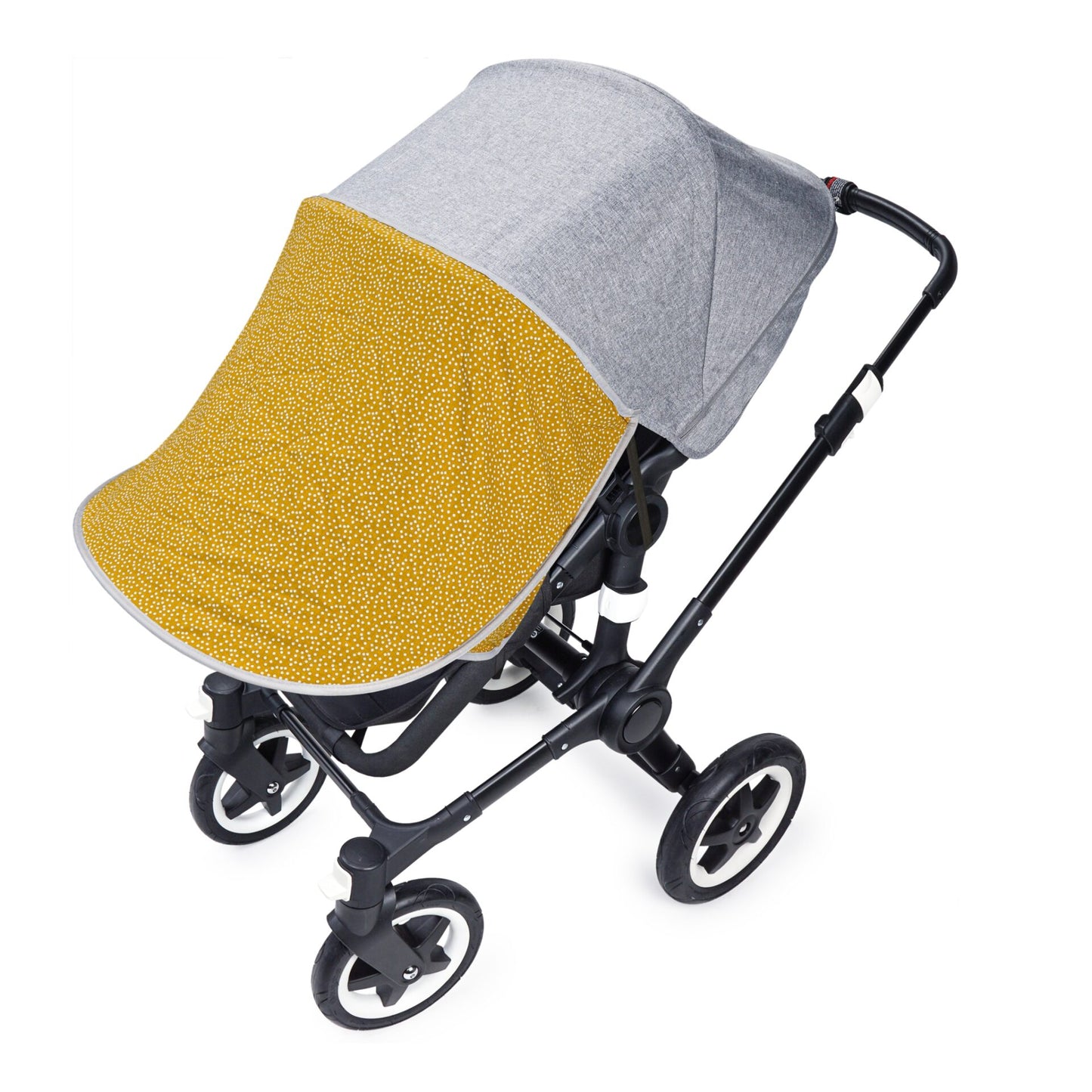 Sonnenschutzhaube Daisy - Mini dots ocre - PRIEBES