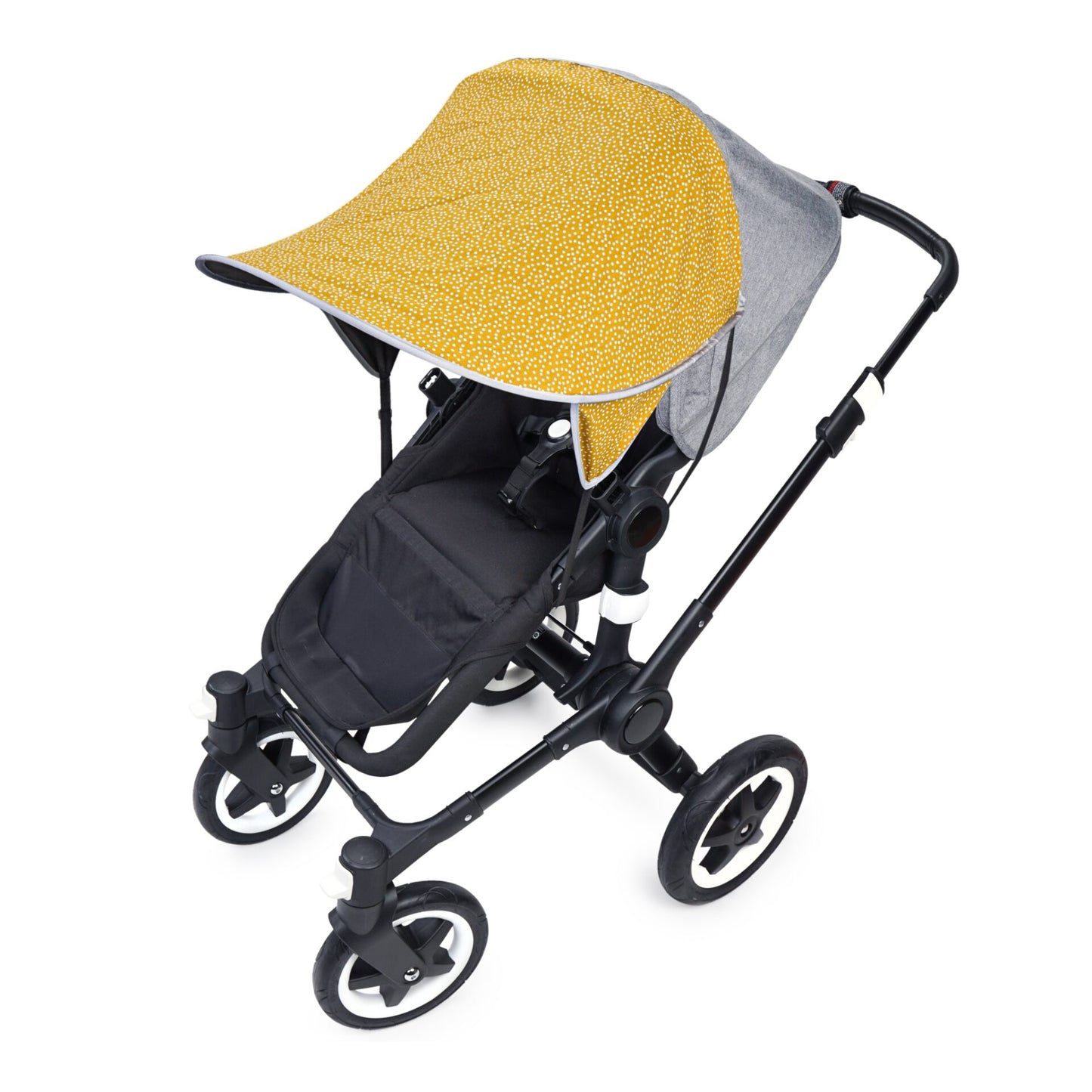 Sonnenschutzhaube Daisy - Mini dots ocre - PRIEBES