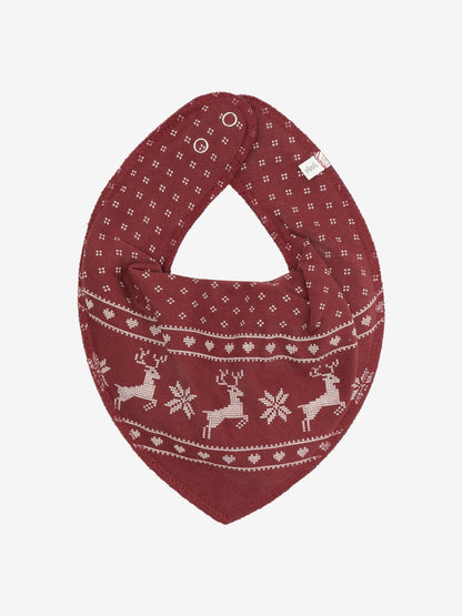 3er Set Sabberlatz - New Maroon Blau Schneeflocken