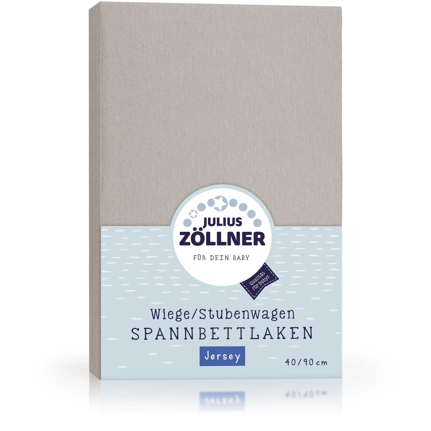 Laken Jersey taupe 90x40cm - von Julius Zöllner