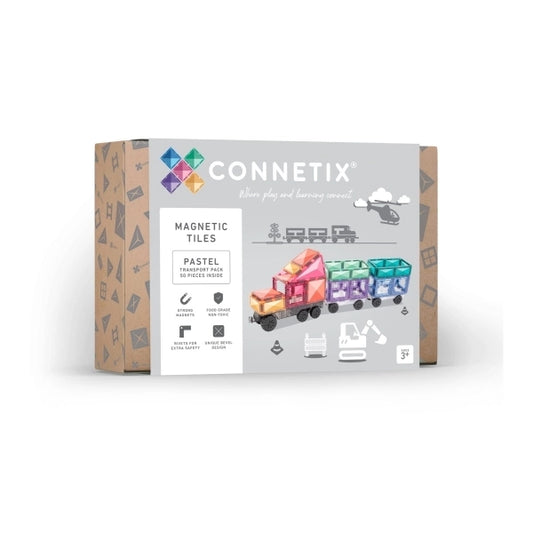 Connetix Magnetbausteine Rainbow Transport