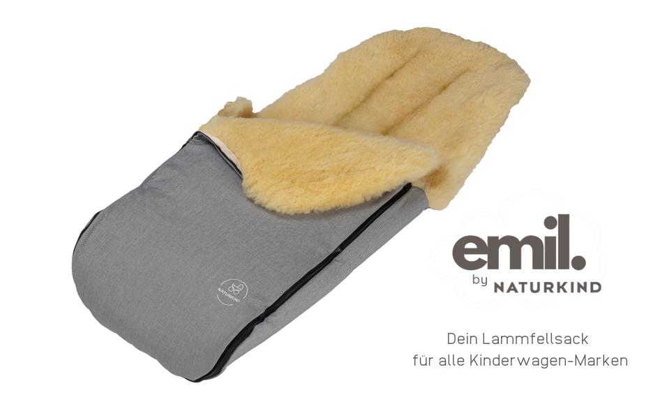 Lammfell Fußsack Emil siebenschläfer
