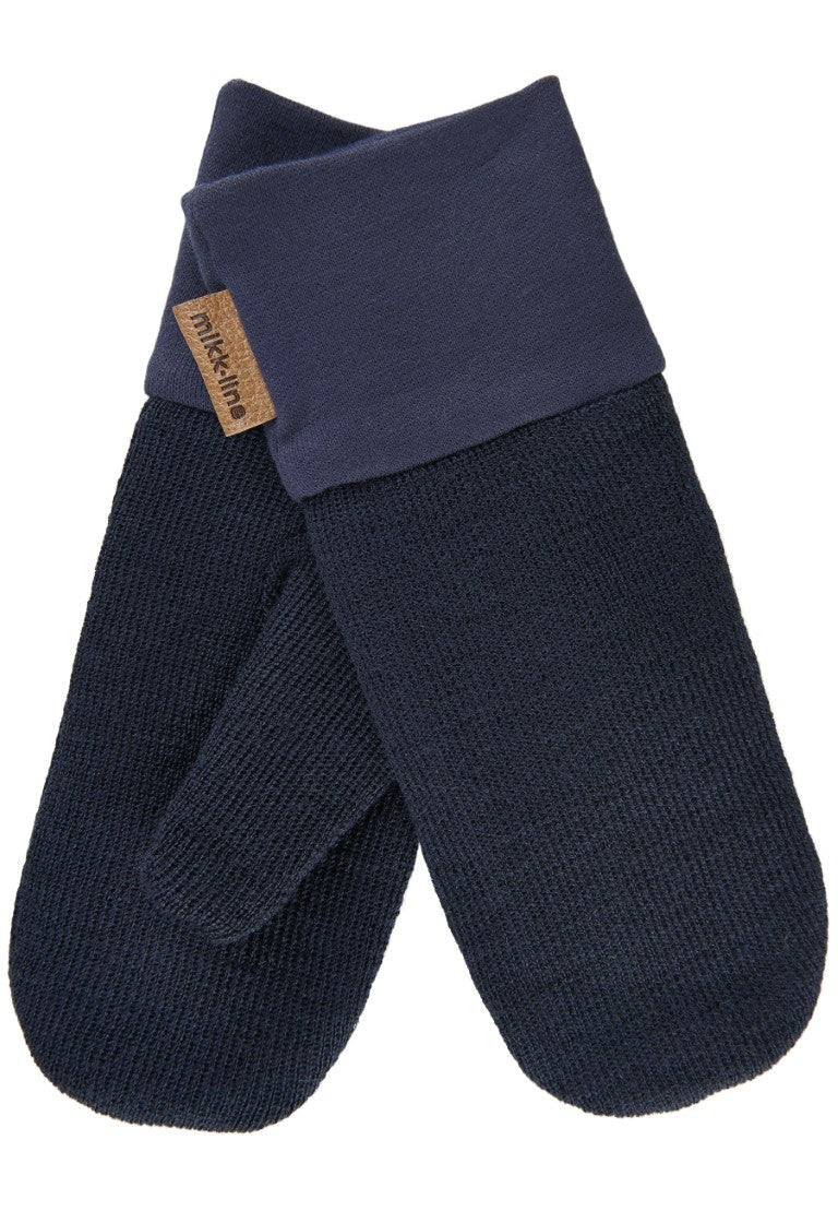 Strick Fäustlinge mit Bund navy - von mikk line