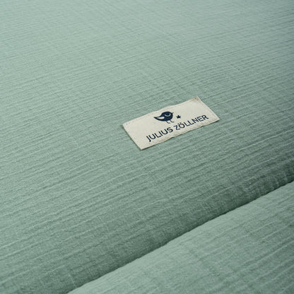 Krabbeldecke Musselin grün