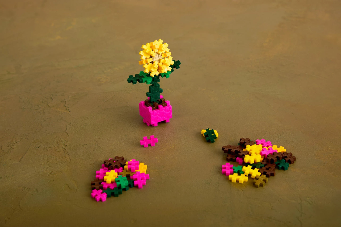 Kreativ Bausteine Mini Puzzle Sonnenblume