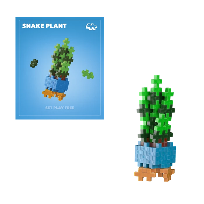 Kreativ Bausteine Mini Puzzle Schlangenpflanze