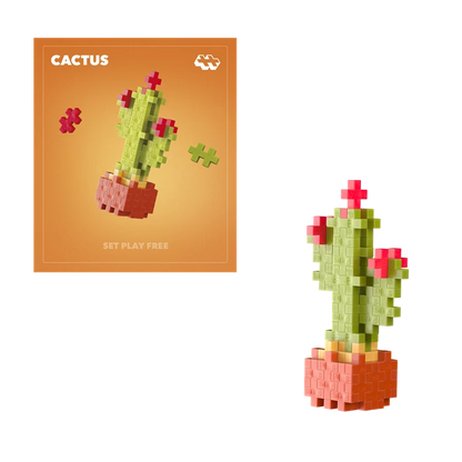 Kreativ Bausteine Mini Puzzle Kaktus