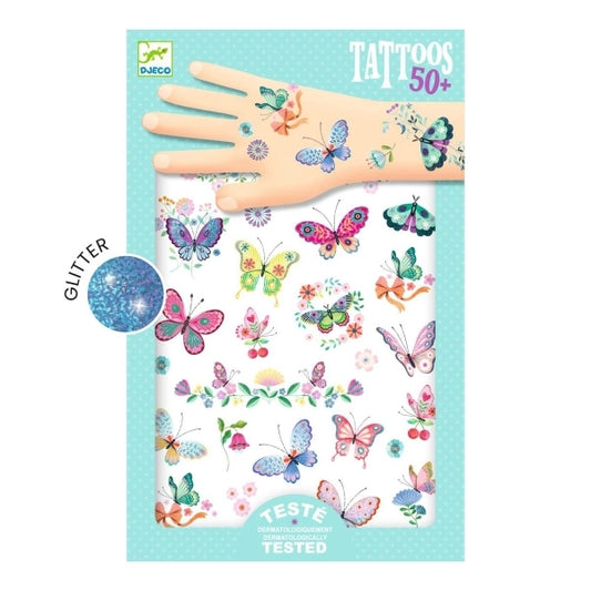 Tattoos Schmetterlinge - von Djeco