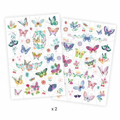 Tattoos Schmetterlinge - von Djeco