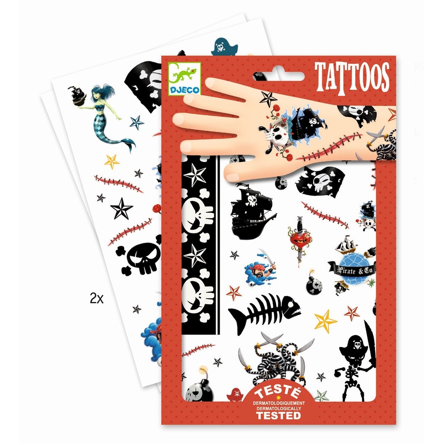 Tattoos Piraten - von Djeco
