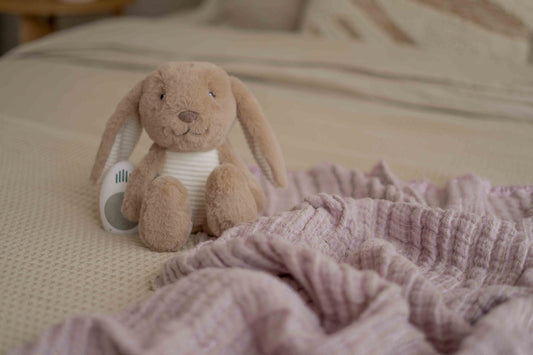 Schlaf Gut Softtoy Hase Milo braun - von flow