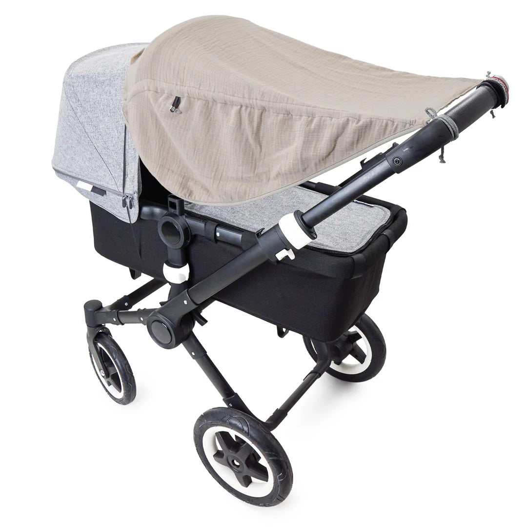 Sonnensegel mit Seiten- und UV-Schutz Johanna - Musselin beige - PRIEBES