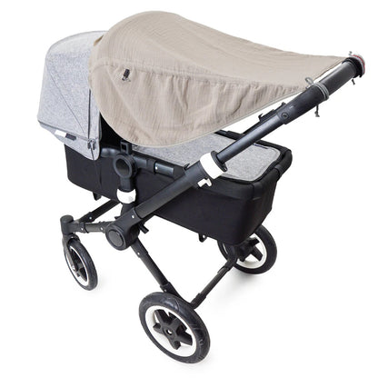 Sonnensegel mit Seiten- und UV-Schutz Johanna - Musselin beige - PRIEBES