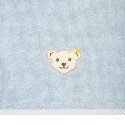 Handtuch klein hellblau - von steiff